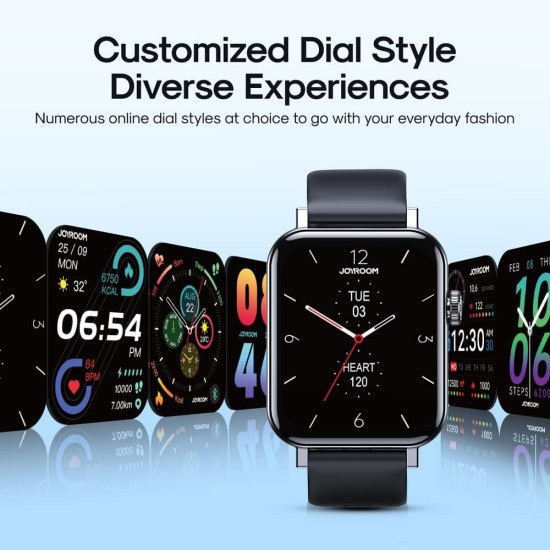 Joyroom Jr-FT6 Fit-Life Series Bluetooth Call Smart Watch (Make/Answer Call), Screen Resolution: 320 * 385 And Capacitive Touch Control - Gray Joyroom Jr-FT6 Fit-Life Series Bluetooth Call Smart Watch (Make/Answer Call), Screen Resolution: 320 * 385 And Capacitive Touch Control - Gray