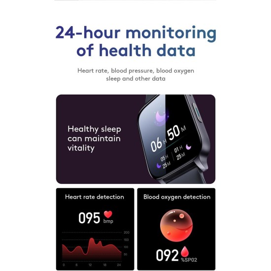Joyroom jr-ft3 pro fit-life series smart watch (answer/make call) - dark gray Joyroom jr-ft3 pro fit-life series smart watch (answer/make call) - dark gray
