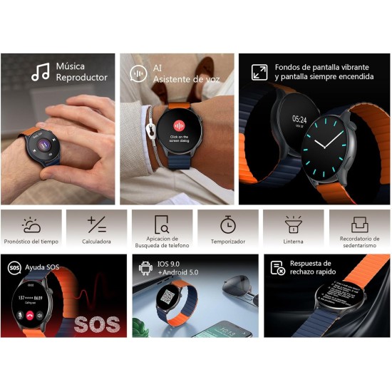 Kieslect YFT2030EU KR Pro Smart Watch 2 Straps Black Kieslect YFT2030EU KR Pro Smart Watch 2 Straps Black