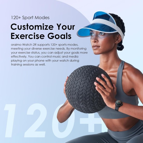 Oraimo Watch 2R Bluetooth Calling Smart Watch for Men and Women,1.39"HD Smart Fitness Watch with Stepping Meter Heart Rate Monitor,120+ Sports Modes & Quickly Reply SMS Oraimo Watch 2R Bluetooth Calling Smart Watch for Men and Women,1.39"HD Smart Fitness Watch with Stepping Meter Heart Rate Monitor,120+ Sports Modes & Quickly Reply SMS