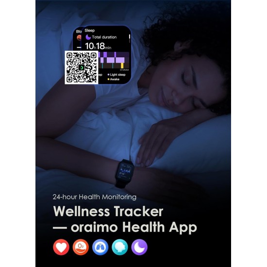 Oraimo Watch 4 Plus Bluetooth Call Smart Watch 2.01inch HD Display Fitness Watch with 100+Sport Modes,IP68 Waterproof Oraimo Watch 4 Plus Bluetooth Call Smart Watch 2.01inch HD Display Fitness Watch with 100+Sport Modes,IP68 Waterproof