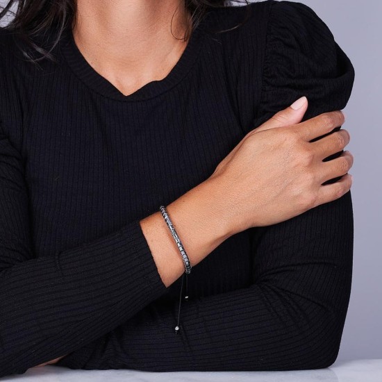 Hematite Bracelet Natural Stone Bead Bracelet No- magnetic Adjustable Woven Bracelets Men and Women Jewelry Gift Hematite Bracelet Natural Stone Bead Bracelet No- magnetic Adjustable Woven Bracelets Men and Women Jewelry Gift