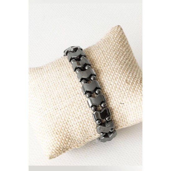 Hematite Bracelet Natural Stone Bead Bracelet No- magnetic Adjustable Woven Bracelets Men and Women Jewelry Gift Hematite Bracelet Natural Stone Bead Bracelet No- magnetic Adjustable Woven Bracelets Men and Women Jewelry Gift