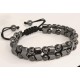 Hematite Bracelet Natural Stone Bead Bracelet No- magnetic Adjustable Woven Bracelets Men and Women Jewelry Gift Hematite Bracelet Natural Stone Bead Bracelet No- magnetic Adjustable Woven Bracelets Men and Women Jewelry Gift