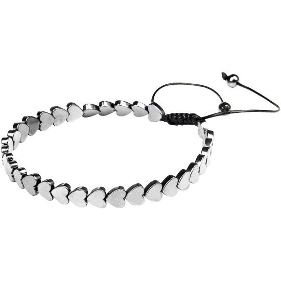 Hematite Bracelet Natural Stone Bead Bracelet No- magnetic Adjustable Woven Bracelets Men and Women Jewelry Gift Hematite Bracelet Natural Stone Bead Bracelet No- magnetic Adjustable Woven Bracelets Men and Women Jewelry Gift