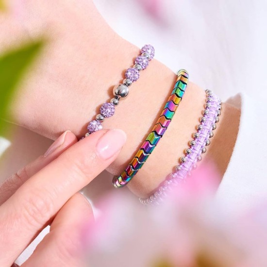 Hematite Bracelet Natural Stone Bead Bracelet No- magnetic Adjustable Woven Bracelets Men and Women Jewelry Gift Hematite Bracelet Natural Stone Bead Bracelet No- magnetic Adjustable Woven Bracelets Men and Women Jewelry Gift