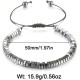 Hematite Bracelet Natural Stone Bead Bracelet No- magnetic Adjustable Woven Bracelets Men and Women Jewelry Gift Hematite Bracelet Natural Stone Bead Bracelet No- magnetic Adjustable Woven Bracelets Men and Women Jewelry Gift