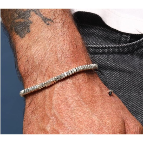 Hematite Bracelet Natural Stone Bead Bracelet No- magnetic Adjustable Woven Bracelets Men and Women Jewelry Gift Hematite Bracelet Natural Stone Bead Bracelet No- magnetic Adjustable Woven Bracelets Men and Women Jewelry Gift