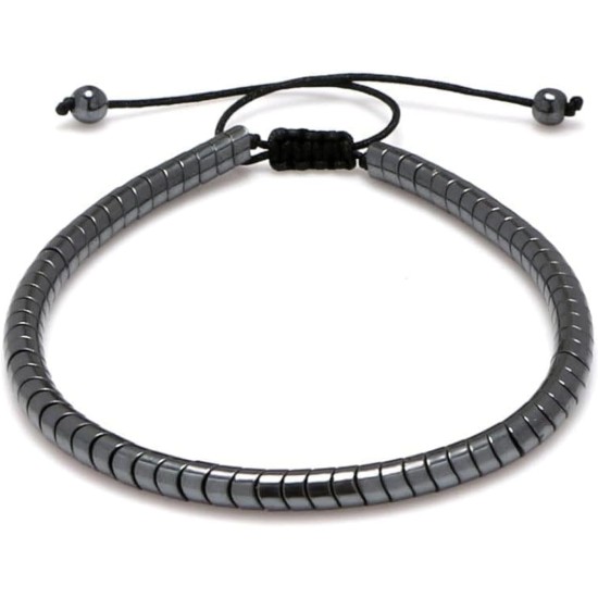 Hematite Bracelet Natural Stone Bead Bracelet No- magnetic Adjustable Woven Bracelets Men and Women Jewelry Gift Hematite Bracelet Natural Stone Bead Bracelet No- magnetic Adjustable Woven Bracelets Men and Women Jewelry Gift