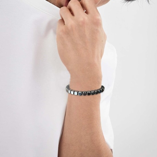 Hematite Bracelet Natural Stone Bead Bracelet No- magnetic Adjustable Woven Bracelets Men and Women Jewelry Gift Hematite Bracelet Natural Stone Bead Bracelet No- magnetic Adjustable Woven Bracelets Men and Women Jewelry Gift