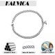 KALVICA Magnetic Curb Friendship His and Her Mutual Matching Couple Bracelets with Love Heart Pendant for Men Women (2 Pieces)