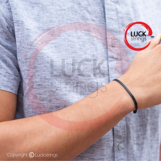 Luck Strings Wax Nylon Adjustable Cord Bracelet for Men or Women - Leather imitation string Unisex Adult Waterproof Surfer Jewelry Boy Girl Friendship Gift Luck Strings Wax Nylon Adjustable Cord Bracelet for Men or Women - Leather imitation string Unisex Adult Waterproof Surfer Jewelry Boy Girl Friendship Gift
