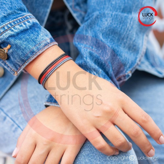 Luck Strings Wax Nylon Adjustable Cord Bracelet for Men or Women - Leather imitation string Unisex Adult Waterproof Surfer Jewelry Boy Girl Friendship Gift Luck Strings Wax Nylon Adjustable Cord Bracelet for Men or Women - Leather imitation string Unisex Adult Waterproof Surfer Jewelry Boy Girl Friendship Gift