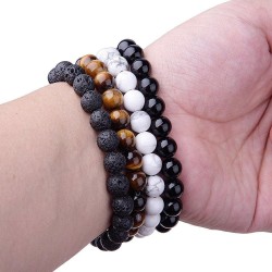 Men's High Quality Stones Bracelets (Set of 4)