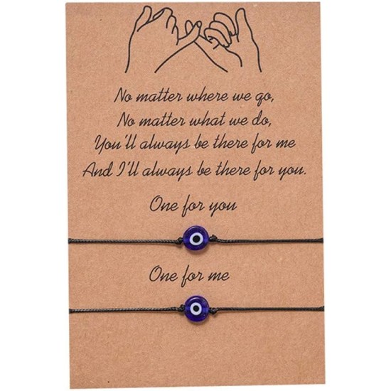 N/Q 2Pcs Handmade Evil Eye Bracelet for Women Mens Friend Couples Handwoven Adjustable Luck Protection Amulet String Bracelets Lucky Jewelry N/Q 2Pcs Handmade Evil Eye Bracelet for Women Mens Friend Couples Handwoven Adjustable Luck Protection Amulet String Bracelets Lucky Jewelry