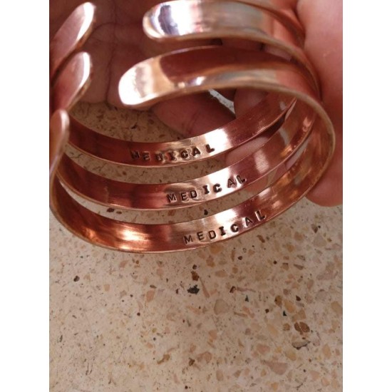 Simple and smooth classic energy bracelet for men women magnetic pure copper Simple and smooth classic energy bracelet for men women magnetic pure copper
