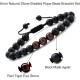 Tiger Eye Mens Bracelet Gifts - 8mm, Stress Relief Adjustable Tiger Eye Bracelet Aromatherapy Essential Oil Diffuser Lava Bracelet Gifts for Men, Stone- 2 pcs Red Tiger&Matte Agate