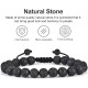 Tiger Eye Mens Bracelet Gifts - 8mm Tiger Eye Lava Rock Stone Mens Anxiety Bracelets, Stress Relief Adjustable Tiger Eye Bracelet Aromatherapy Essential Oil Diffuser Lava Bracelet Gifts for Men- black Tiger Eye Mens Bracelet Gifts - 8mm Tiger Eye Lava Rock Stone Mens Anxiety Bracelets, Stress Relief Adjustable Tiger Eye Bracelet Aromatherapy Essential Oil Diffuser Lava Bracelet Gifts for Men- black