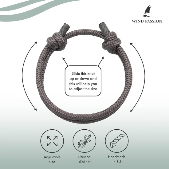 Wind Passion Nautical Braided Stylish Mono Rope Cord Men Bracelet Wind Passion Nautical Braided Stylish Mono Rope Cord Men Bracelet