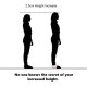 ELECDON 2 Pcs Invisible Height Increase Insole, Height Increase Socks Wearable Heel Cushion Inserts Shoe Soft Silicone Heel Lift Insole Leg Lengthen, for Men and Women 5.5 cm(White) ELECDON 2 Pcs Invisible Height Increase Insole, Height Increase Socks Wearable Heel Cushion Inserts Shoe Soft Silicone Heel Lift Insole Leg Lengthen, for Men and Women 5.5 cm(White)