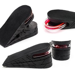Height Increase Insole 3-Layer Air Cushion Heel Insert Lift Shoes Insole for Men and Women Invisible Elevator Adjustable Insoles