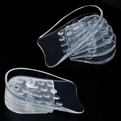 Height Increase Insoles, 5 Layers Silicone Shoe Lift for Men and Women Invisible Flexible Insole with Adjustable Height, Soft Heel Lift with Padded Cushions, 1 Pair (0.6cm~3cm)