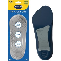 Dr. Scholl€™s TRI-COMFORT Insoles // Comfort for Heel, Arch and Ball of Foot with Targeted Cushioning and Arch Support (for Men's 8-12, also available Women's 6-10)