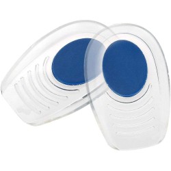 Silicone Gel Heel Cushion Insoles Lift Spur Foot Pain Protectors Support Shoe Pad High Heel Inserts 1 Pair(L(8 * 11.5CM)), L(8*11.5CM)