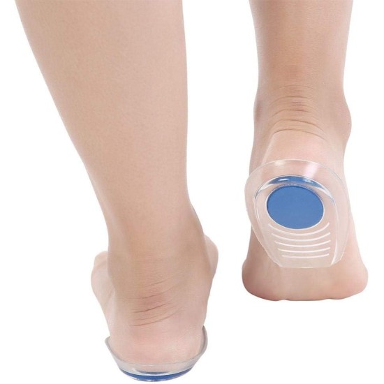 Silicone Gel Heel Cushion Insoles Lift Spur Foot Pain Protectors Support Shoe Pad High Heel Inserts 1 Pair(L(8 * 11.5CM)), L(8*11.5CM) Silicone Gel Heel Cushion Insoles Lift Spur Foot Pain Protectors Support Shoe Pad High Heel Inserts 1 Pair(L(8 * 11.5CM)), L(8*11.5CM)