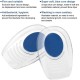 Silicone Gel Heel Cushion Insoles Lift Spur Foot Pain Protectors Support Shoe Pad High Heel Inserts 1 Pair(L(8 * 11.5CM)), L(8*11.5CM) Silicone Gel Heel Cushion Insoles Lift Spur Foot Pain Protectors Support Shoe Pad High Heel Inserts 1 Pair(L(8 * 11.5CM)), L(8*11.5CM)