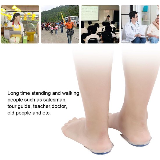 Sonew Silicone Gel Heel Cushion Insoles Lift Spur Foot Pain Protectors Support Shoe Pad High Heel Inserts 1 Pair(S(7 * 10.5CM)) Sonew Silicone Gel Heel Cushion Insoles Lift Spur Foot Pain Protectors Support Shoe Pad High Heel Inserts 1 Pair(S(7 * 10.5CM))