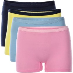 4 piece set of stretch cotton underwear for women - Assorted Colors