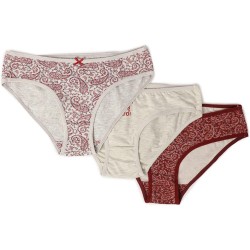 CARINA Womens Cotton Pack of 3 Bikini Set