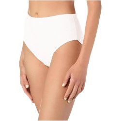 Dahab Cotton Plain Elastic Trim Briefs For Women-Off White-M