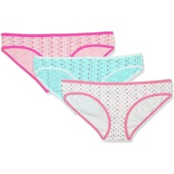Dice womens Dotted Contrast- Binding Bikini Underwear (pack of 3)