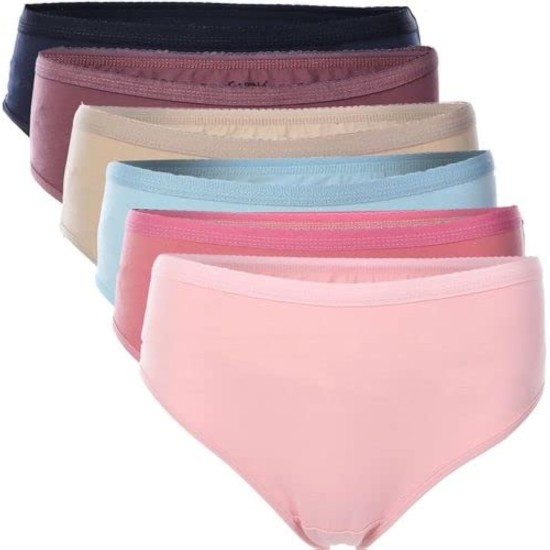 King Merryland Pack Of 6 Cotton Brief Panties Underwear For Women King Merryland Pack Of 6 Cotton Brief Panties Underwear For Women