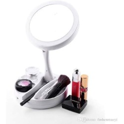 Cosmetic mirror with LED lights