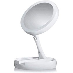 My Foldaway LED Makeup Mirror Double Sided Vanity Mirror Magnify Cosmetic Mirror