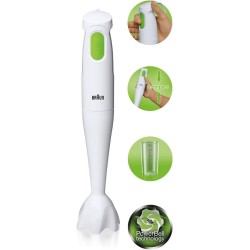 Braun MQ100 Tribute Collection Multiquick 1 Hand Blender Soup Maker - 450 Watts (International Warranty)