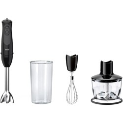 Braun MultiQuick 3 Hand Blender MQ 3135 Sauce, With 11 Speeds, 500 ml Chopper, Whisk accessory, BPA-free 600 ml Plastic Measuring Cup, 900W, Black (International Warranty)