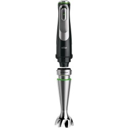 Braun MultiQuick 9 MQ Hand Blender-with activ powerDrive and splash control,incl masher ,vegetable masher,blender,chopper with whisk,1200 watt,black/stainless steel