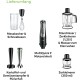 Braun MultiQuick 9 MQ Hand Blender-with activ powerDrive and splash control,incl masher ,vegetable masher,blender,chopper with whisk,1200 watt,black/stainless steel