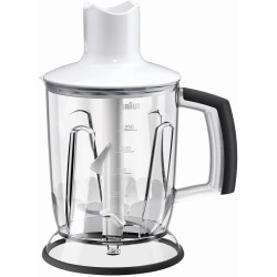 Braun Spare Parts - Chopper/Blender Attachment 1250 ml for MultiQuick Hand blender, MQ40 White, Non-Retail Packaging, Packaging May Vary