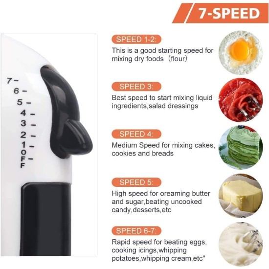 KBZONE Hand Mixer Blender for Cake, Egg Beater Machine Cream Electric Hand Blender for Cake Mixing Whipping Machine Hand Beater for Cake Blender with 7 Speed KBZONE Hand Mixer Blender for Cake, Egg Beater Machine Cream Electric Hand Blender for Cake Mixing Whipping Machine Hand Beater for Cake Blender with 7 Speed