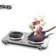 DSP Hot Plate 2 Eye KD4050 1000&1500w Front button Silver DSP Hot Plate 2 Eye KD4050 1000&1500w Front button Silver