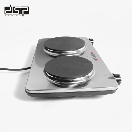 DSP Hot Plate 2 Eye KD4050 1000&1500w Front button Silver DSP Hot Plate 2 Eye KD4050 1000&1500w Front button Silver