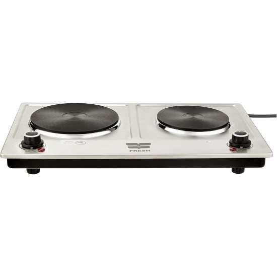 Fresh hot plate 2 eye stainless 2500 w Fresh hot plate 2 eye stainless 2500 w