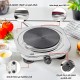 HOME GOLD hot plate single burner hotplate cooking stove cooker heater for cooking, non-stick coating, overheat protection electric cooking, 1500W, model: 2023-5