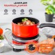HOME GOLD hot plate single burner hotplate cooking stove cooker heater for cooking, non-stick coating, overheat protection electric cooking, 1500W, model: 2023-5
