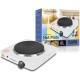 JAMAKY Electric Hot Plate, 1 Burner, 1500 Watt, White, JMK7013 JAMAKY Electric Hot Plate, 1 Burner, 1500 Watt, White, JMK7013